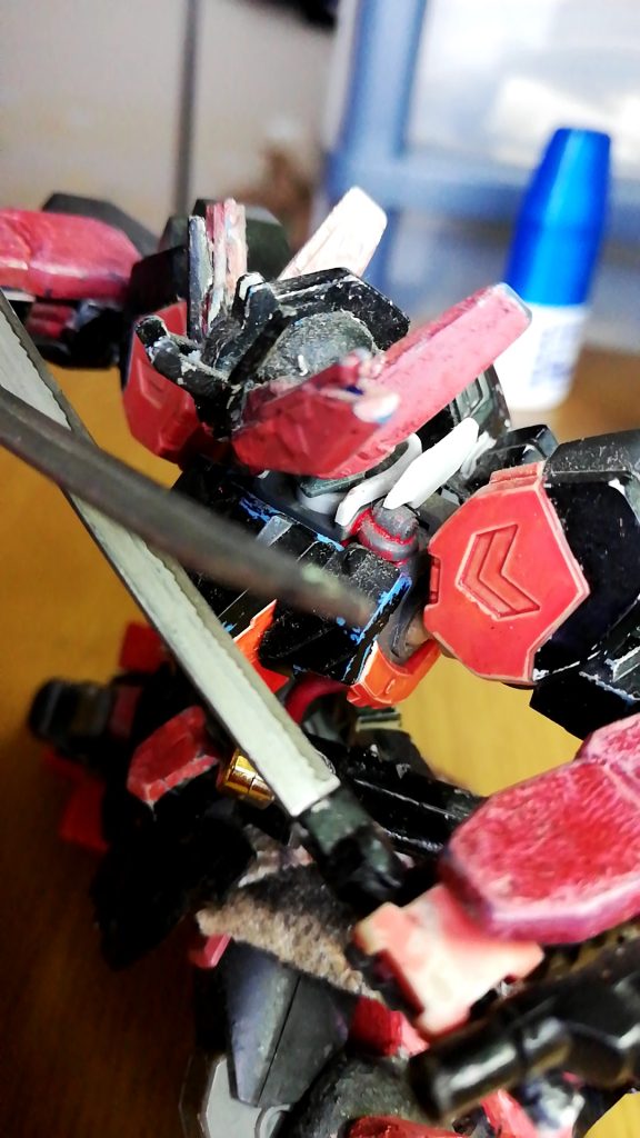 最後に接写で!ここまで見て下さり、ありがとうございました!!ビルドセンスも技術も全然ですが、初ミキシング機体で僕としては一番思い入れのある機体です!これからも随時他の機体も投稿したいと思っているので、是非いいね&コメントお願いします!!ありがとうございました!!