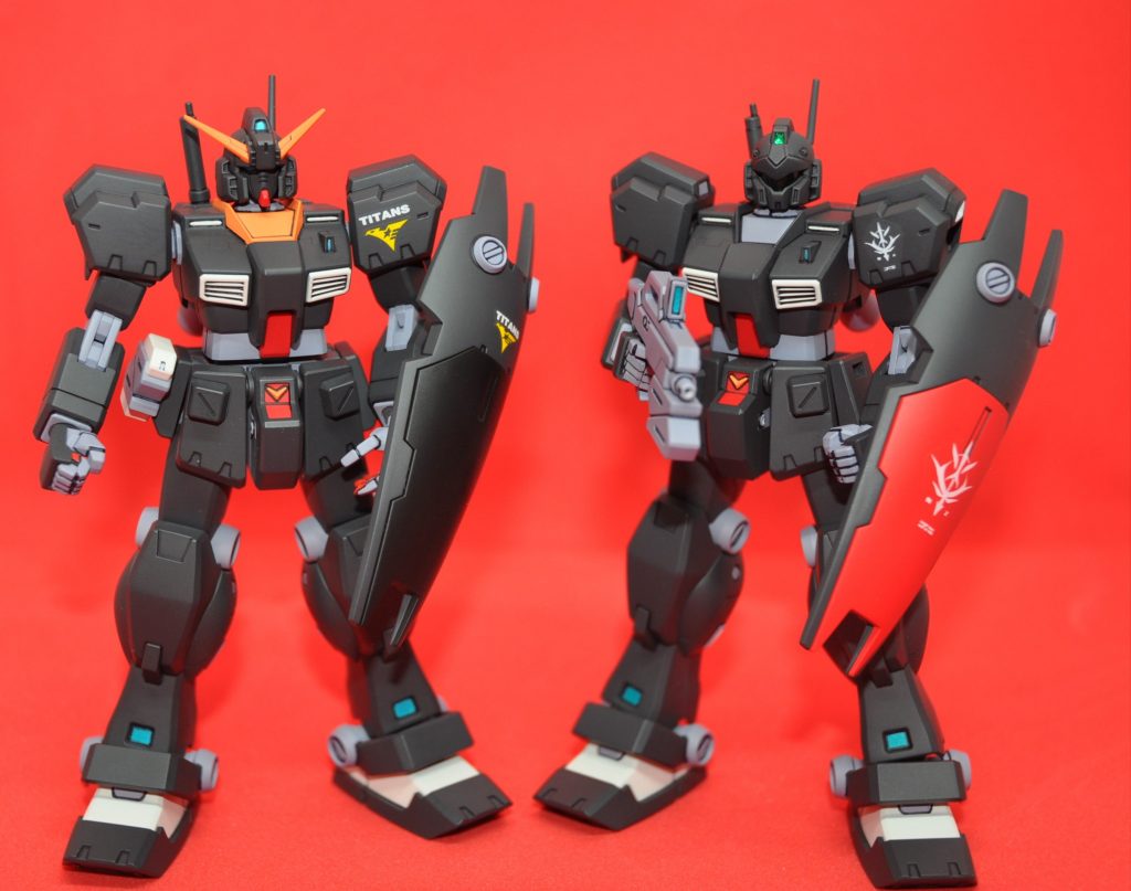 改めてジムクゥエルと塗装は基本的に前回アーリーヘイズルと同じ。シールドブラックはウィノーブラックです