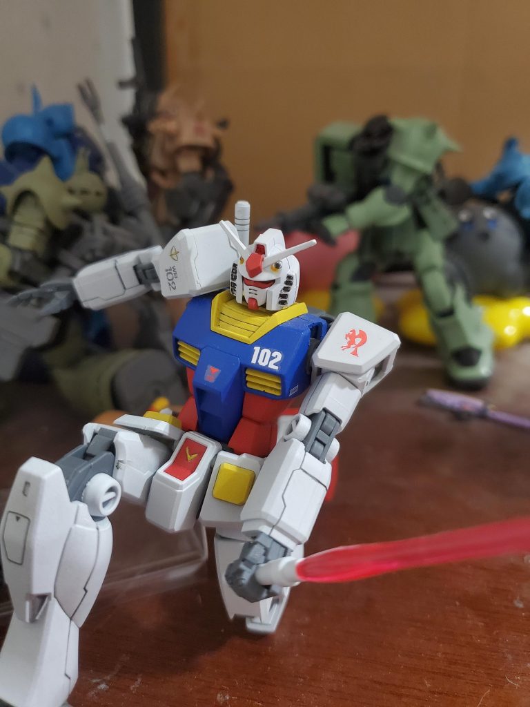 第一話。ガンダム 大地に立つのあのシーンです。