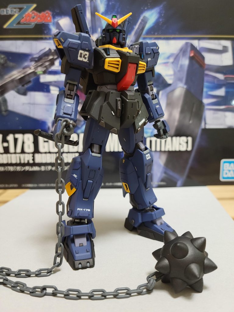 おっ!キタキター! 作成中、ハンマー(mgガンダム1.5用)似合うかもって思ったんです! この組み合わせは無かったんちゃいます?