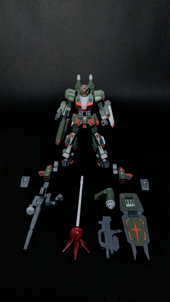 元のデザインが完成されてるので、フルアーマーパーツは全て取り外せるように、ネオジム磁石を仕込みました!
