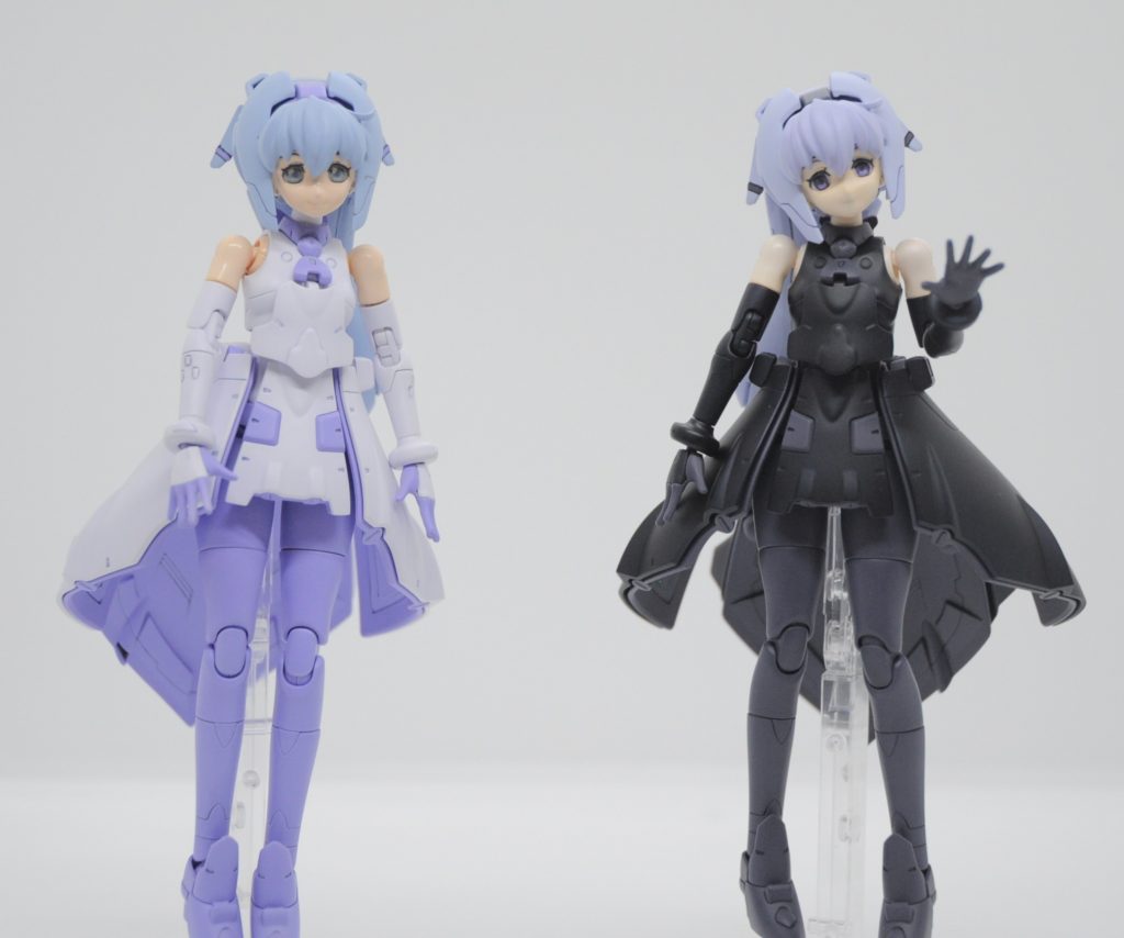 以前作ったサラちゃんと。無印サラは美少女プラモのイロハが全く分からない・・・というか美少女プラモ作成第一号だったので、今見ると色々と気になる部分が。こちらもそのうち作り直したいですね。