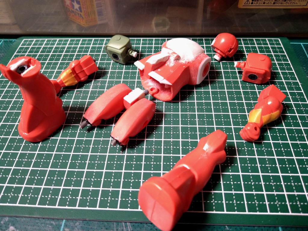 定番の肩八の字カット及びPC化