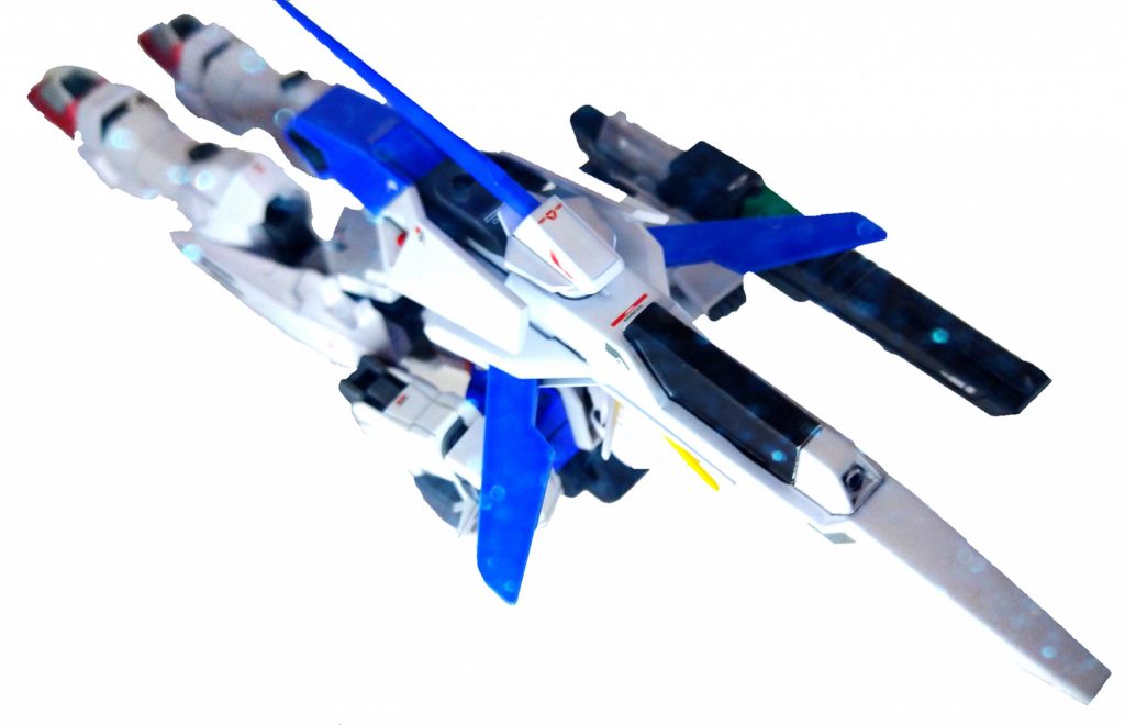 インパルスの脚部関節に変更したのでMA形態にもなれますこれはセイバー等セカンドステージシリーズだけでなく､ライトニングシールドを使ってデルタ系MS要素も取りています