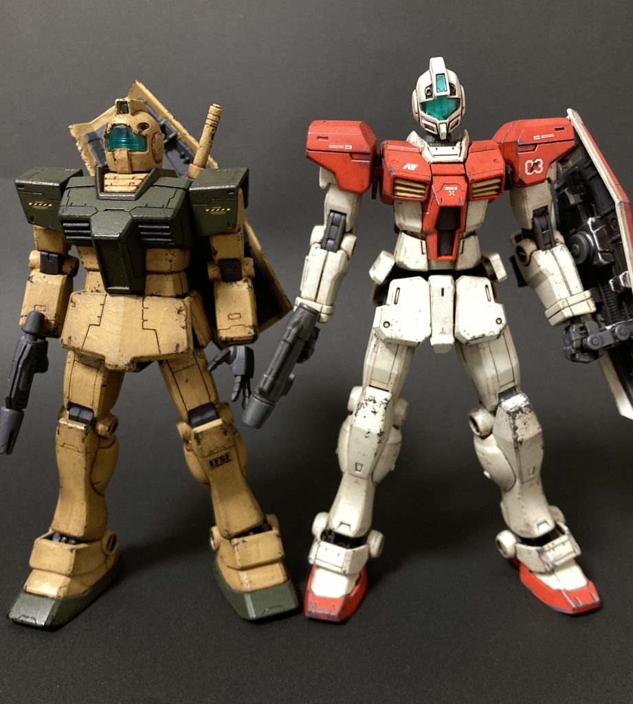 普通のジムさんと並べると、少しのっぽです。