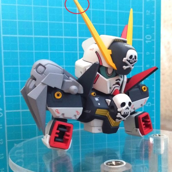 SDCS X-1 フルクロス　ver.製作途中その2Iフィールドパーツ改造完了です、アンテナ折れましたＱＱ後で修復。（1枚目）