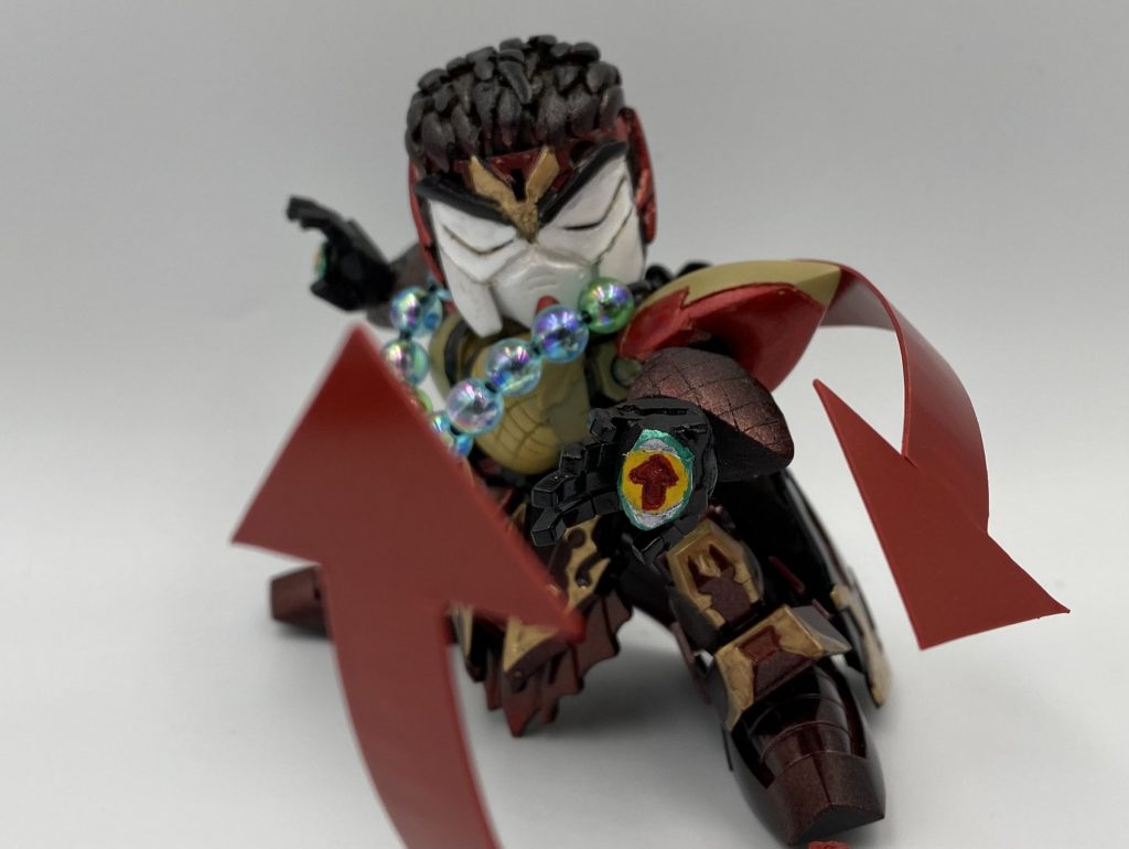 急遽思いついた割には効果的になった矢印エフェクトはプラ板です。w