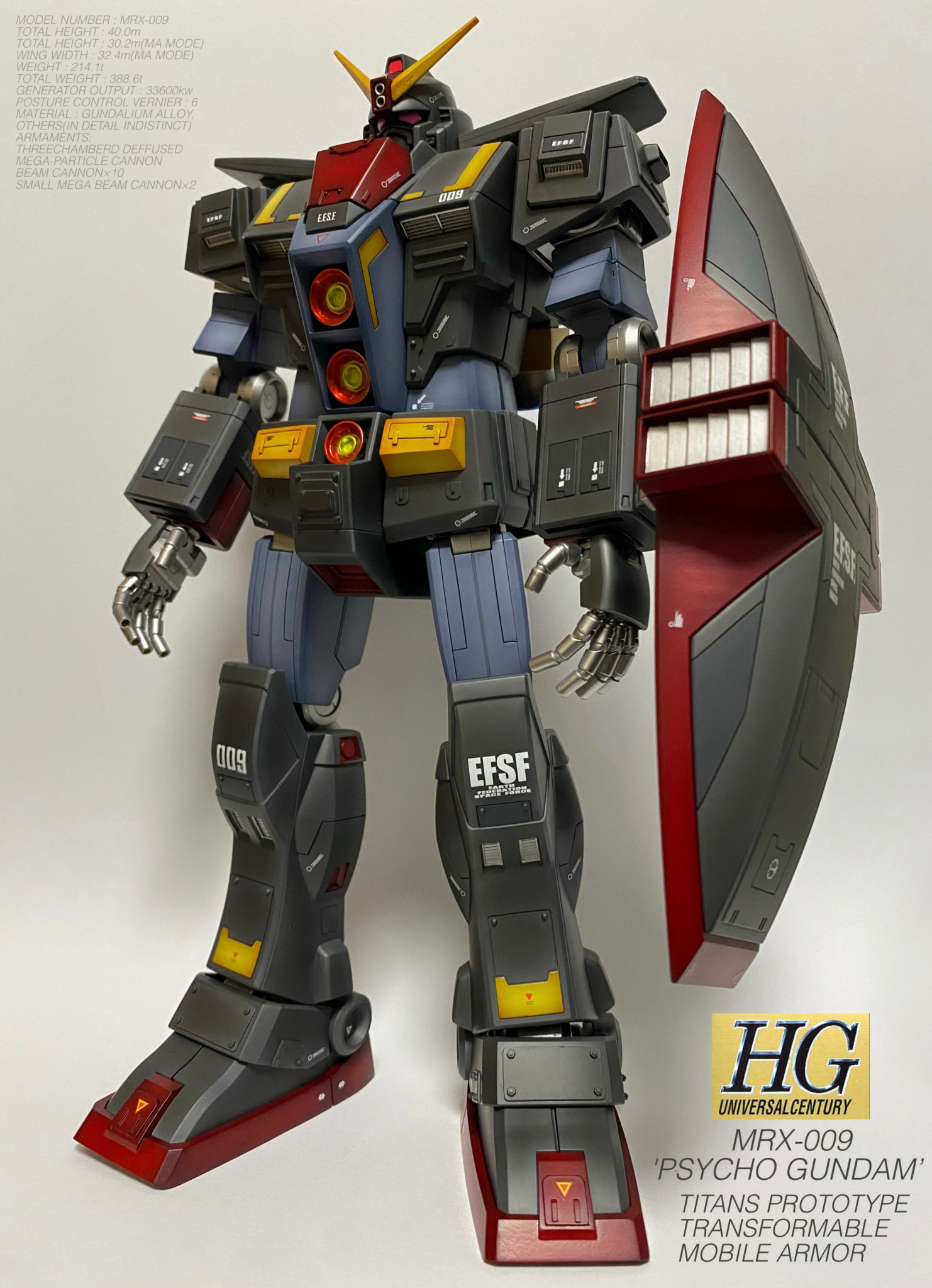 HGUC 1/144 サイコガンダム 改修 塗装済み 完成品 ガンプラ ガンダム 