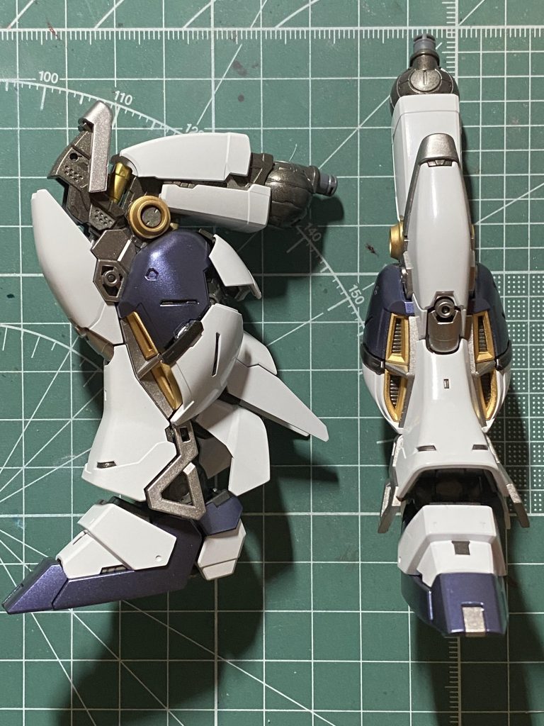 装甲で隠れるフレームのモールドにも部分塗装してますが、楽しんだので良し！