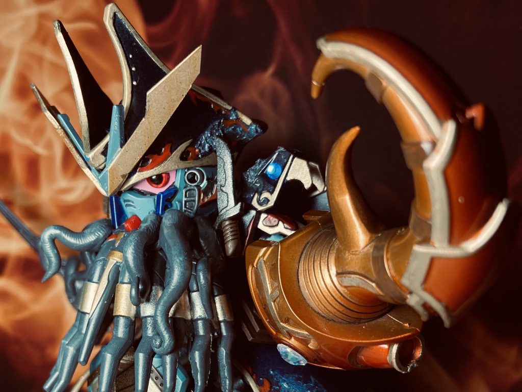 ちなみに今回の背景はセリアさんの推しジェニックシート闇を使っております!炎もあるよ!かっちょいいー!✨