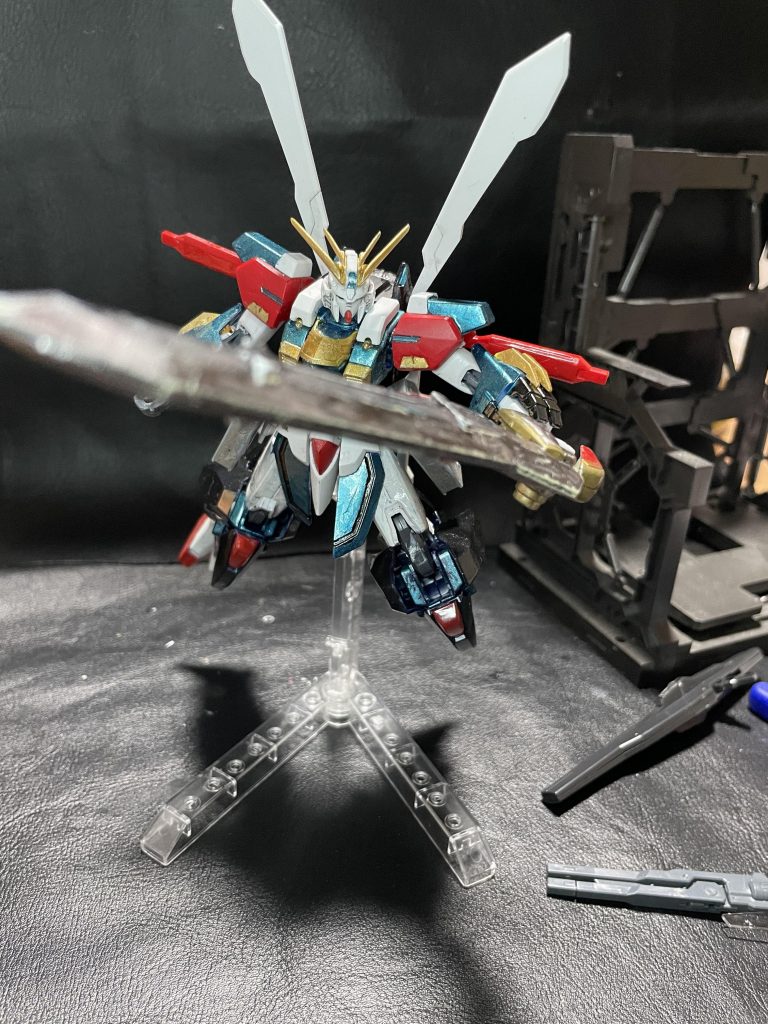 続いてGNバスターソードでの                  ポージングでも一枚撮りました。