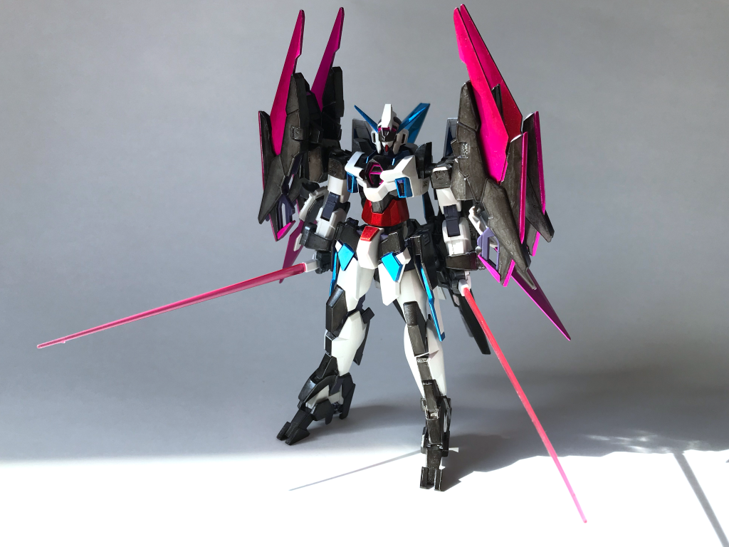 ガンダムAGE-02 オルトライズ [ライアランス]hgbdAGE-2マグナムをベースに制作したガンプラで,前作オルトライズから新モードと装備の追加を行う改修をしました.画像は基本形態で,原型機AGE-2ノーマルおよびマグナムのような基本的な戦闘を行うモード.