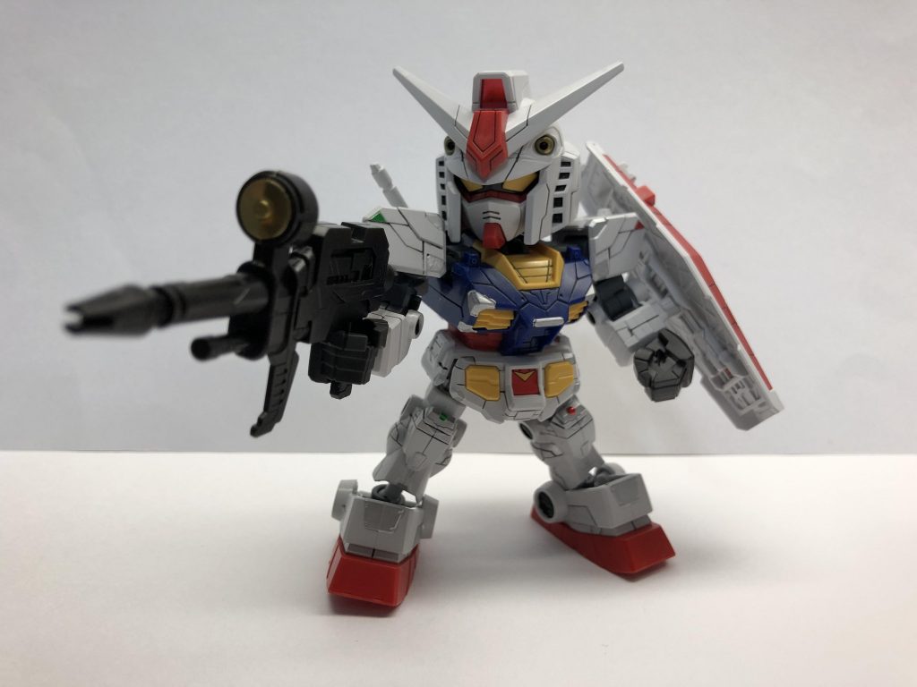 CSフレームの足を白色のものに変えました。銃握り手が珍しいと思いました。