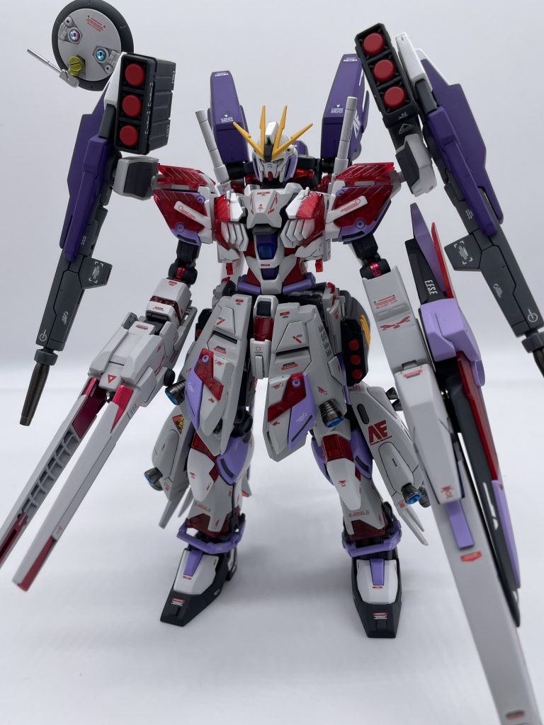 とりあえず、幅が広いので全身を。レドームは初めて取り付けしてみました。