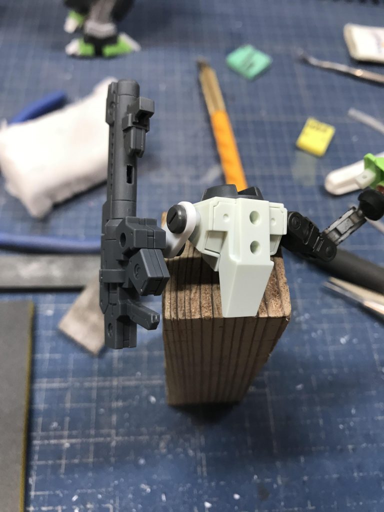 バックパックの加工。