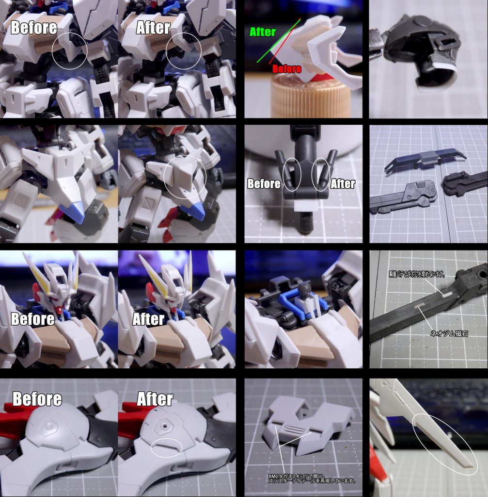 製作工程の写真をいくつかピックアップしてまとめてみました。 ～COLORING DATA～白=MSホワイト(C)+クールホワイト(C)ライトパープル=MSライトブルー(C)+パープル(C)関節部グレー=メカサフヘヴィ(G)ツインアイ、ライフルセンサー=GXメタルグリーン(C)デカールは主にベルテックス システムマーキング N1s レッドを使用し、数種類のみハイキューパーツ RBコーションデカールを貼っています。