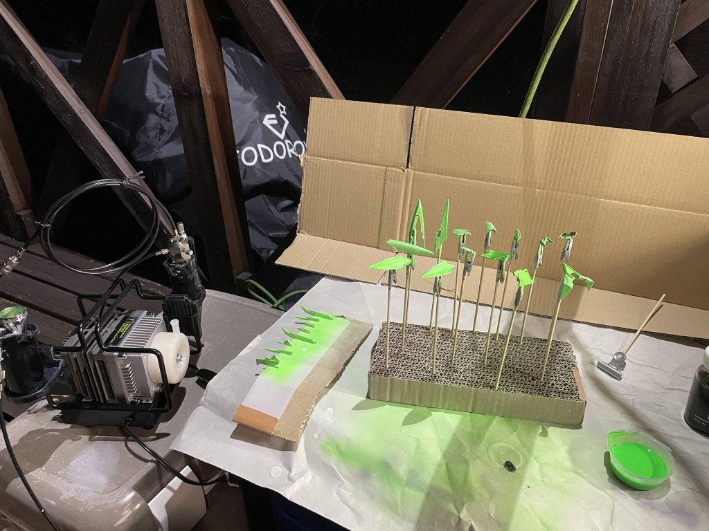 最初は薄める比率もわからず恐る恐る吹いてました。これとかめちゃくちゃ薄いですよね。でも濃度とか考えながら四苦八苦してるのも振り返るとなんか楽しかったなぁって思いました。