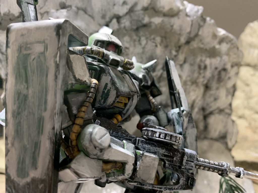 ハイザックの胸部アップ