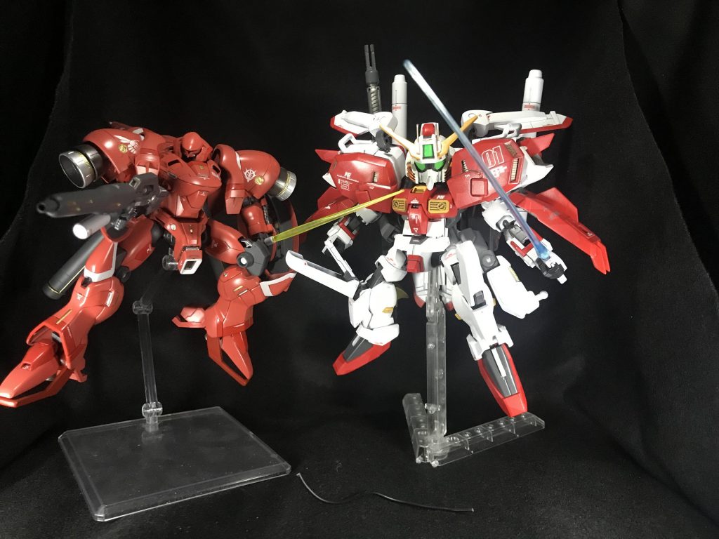 前作のHGガーベラテトラと揃い踏み。お前本当にSDで合ってるのか???