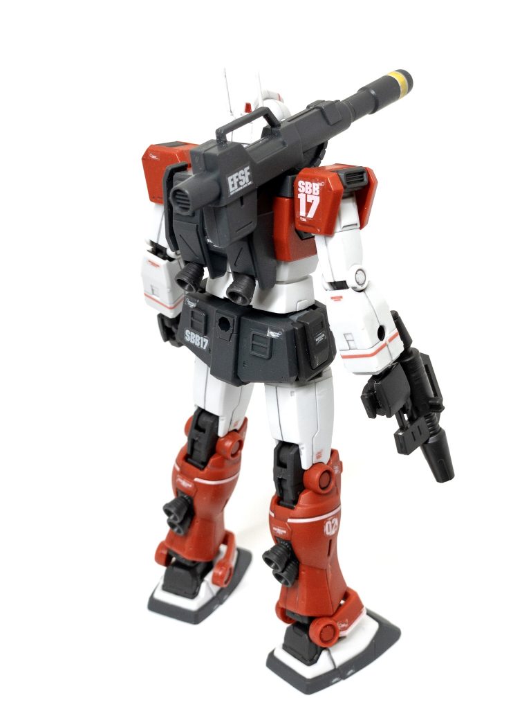 MSDのジムシリーズはパーツ数もさほど多くなく久々ですが楽しく組めました。