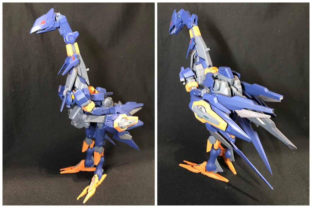 巨大鳥型形態[ロックバード]さらに組み換えてロック鳥(巨大な鳥)モードに。主に空からの探索に使用する形態。飛行能力が格段に向上しており、より長距離・長時間の飛行が可能となる。口部ライフルはMS時(2本連結時)と同様なのに加え胸部ジェネレーターに直結しているので、かなりの高火力が出せるようになっている。