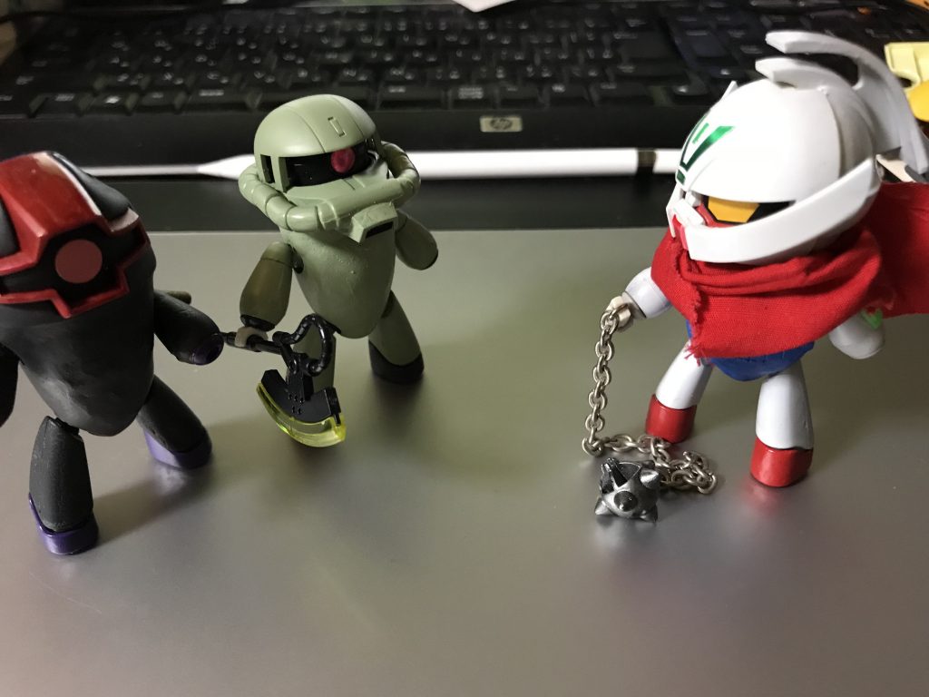 見た目に個体差があるが、はたしてジオン系のプチッガイとは面識があるのだろうか？