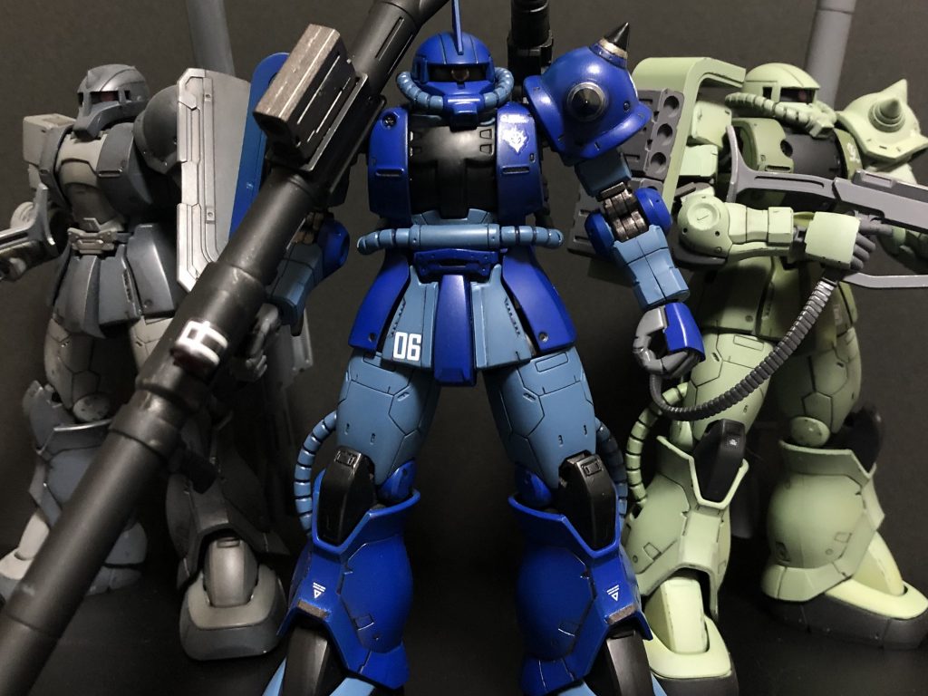 過去に制作したオリジン系ザク達との記念撮影😌✨閲覧ありがとうございます😊