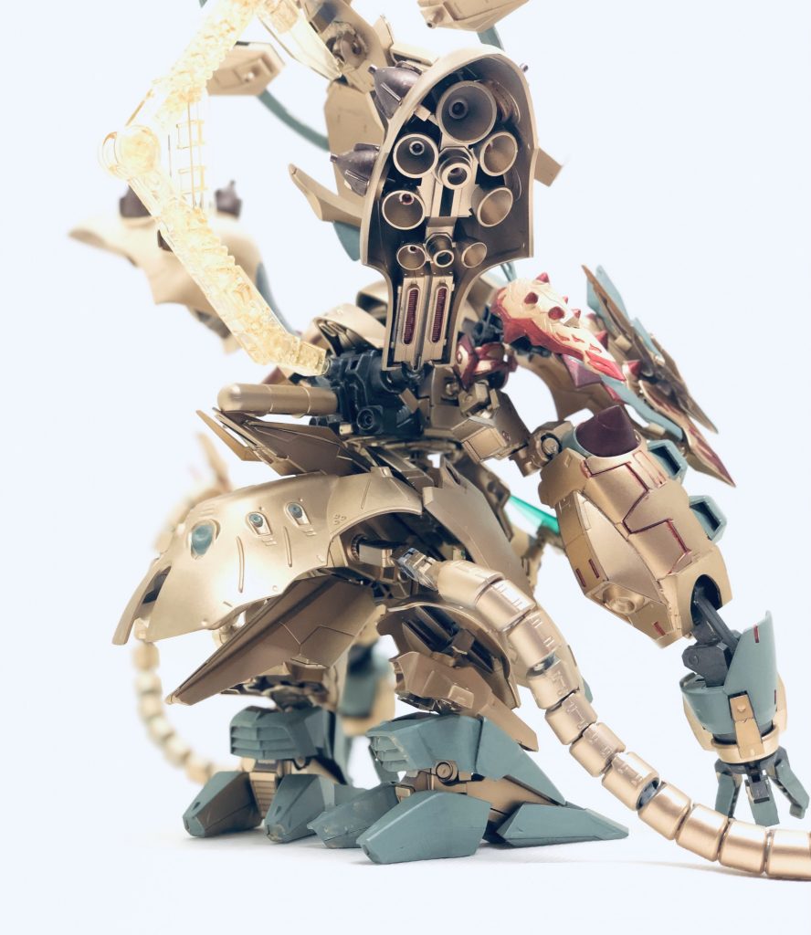 バックショット脚部はナイチンゲールの足にREハンマ・ハンマのパーツで延長しました