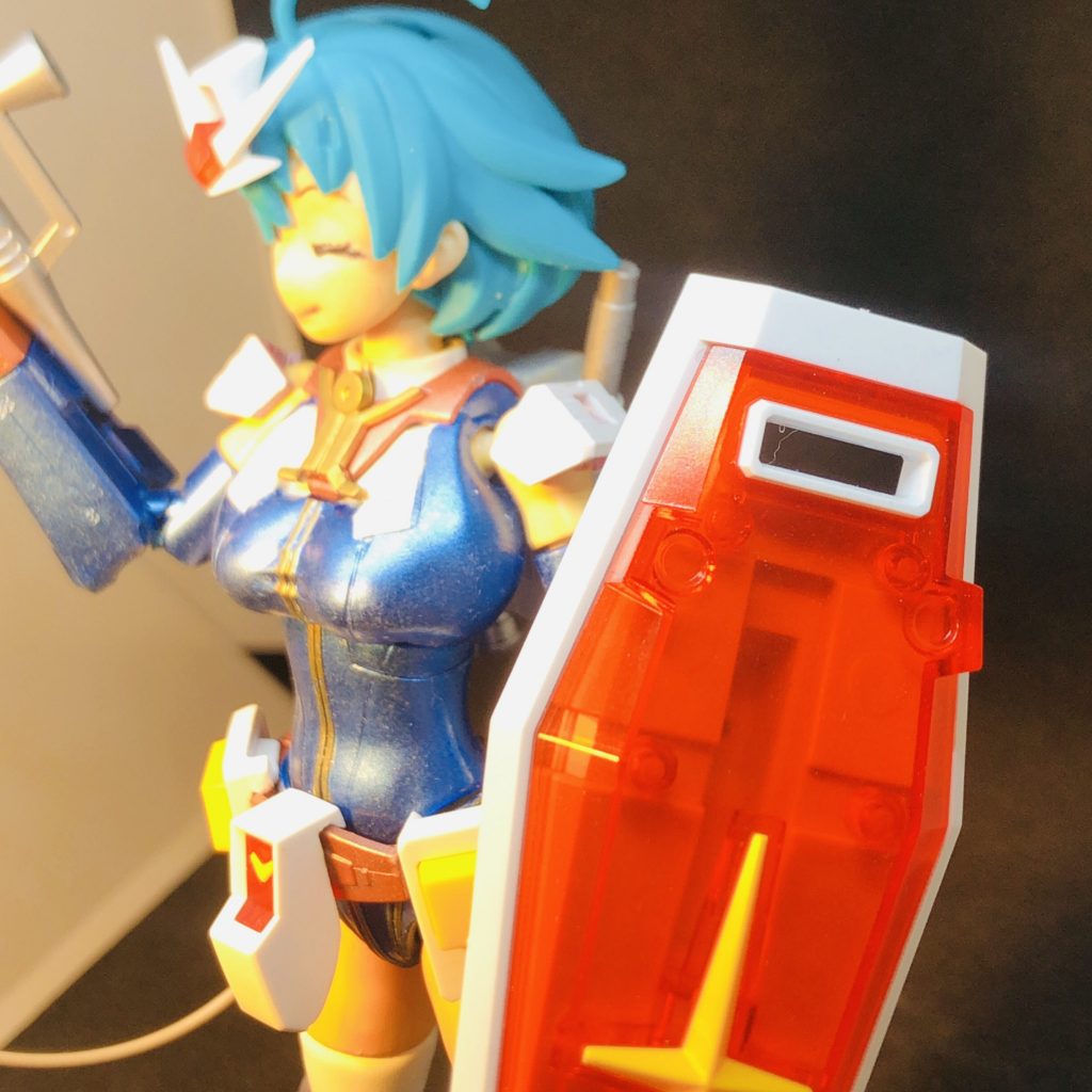 ガンダムのパーツは1番くじで当たったエントリーグレードのものです。