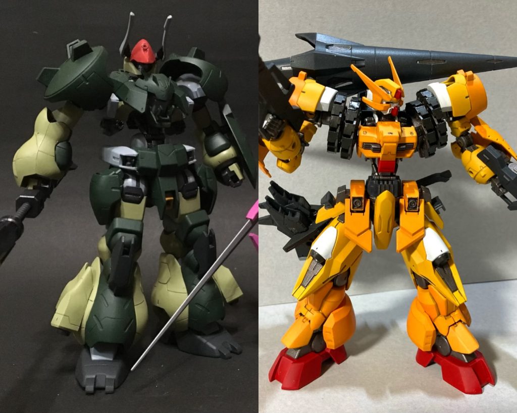 最期までありがとうございました。先日公開したガンダム フェネクスとコンビを組ませた戦闘や、マッシブな機体ビフロンズなどと並べて立たせるもの楽しそうな機体です♪
