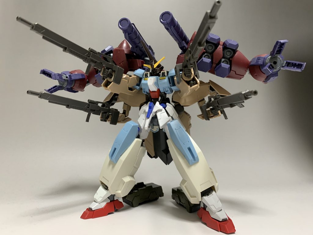 最後に塗装前のフルバーストモード!この作品はTwitter上で開催されている「鉄血のソレスタルビーイング」という企画に参加するために製作した作品になります😁また、シェヘラザードを使用しているので今回ガンスタさんのイベントにも参加できるということで今回参加させていただきます!最後まで見ていただきありがとうございます!もしよろしければコメントしてくださると喜びますのでよろしくお願いしますm(_ _)m