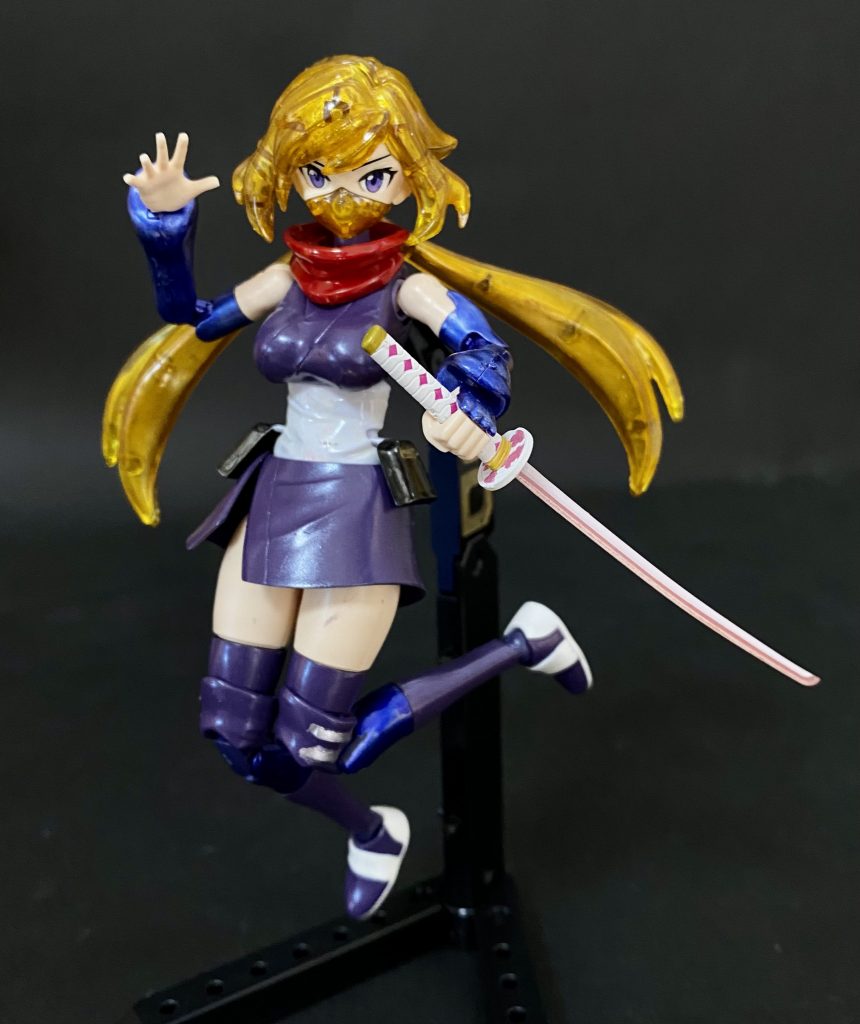 そしてフィギュアライズぱいせんについて来たクリアパーツにクリア塗装して金髪ハイパー化が出来るように👍