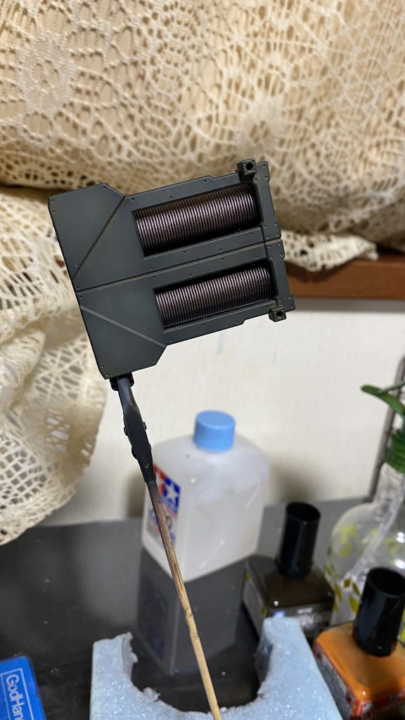 ハイメガの付属品です…後から作ったんで撮影時にはなかったんで別で載せました。鉄っぽい風合いになればいいなと思いやってみました…どうでしょうか…w