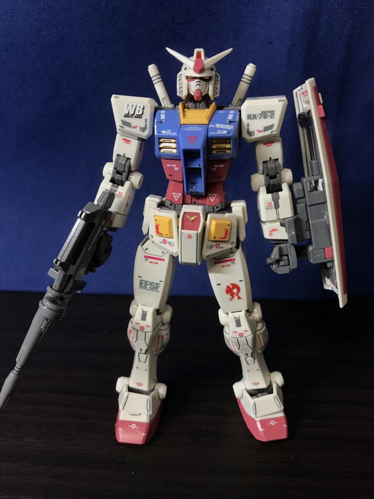 素立ち正面から。今回は、モールド追加や無改造でもBEYOND GLOBALに見えない！をテーマにデカールしてみました。