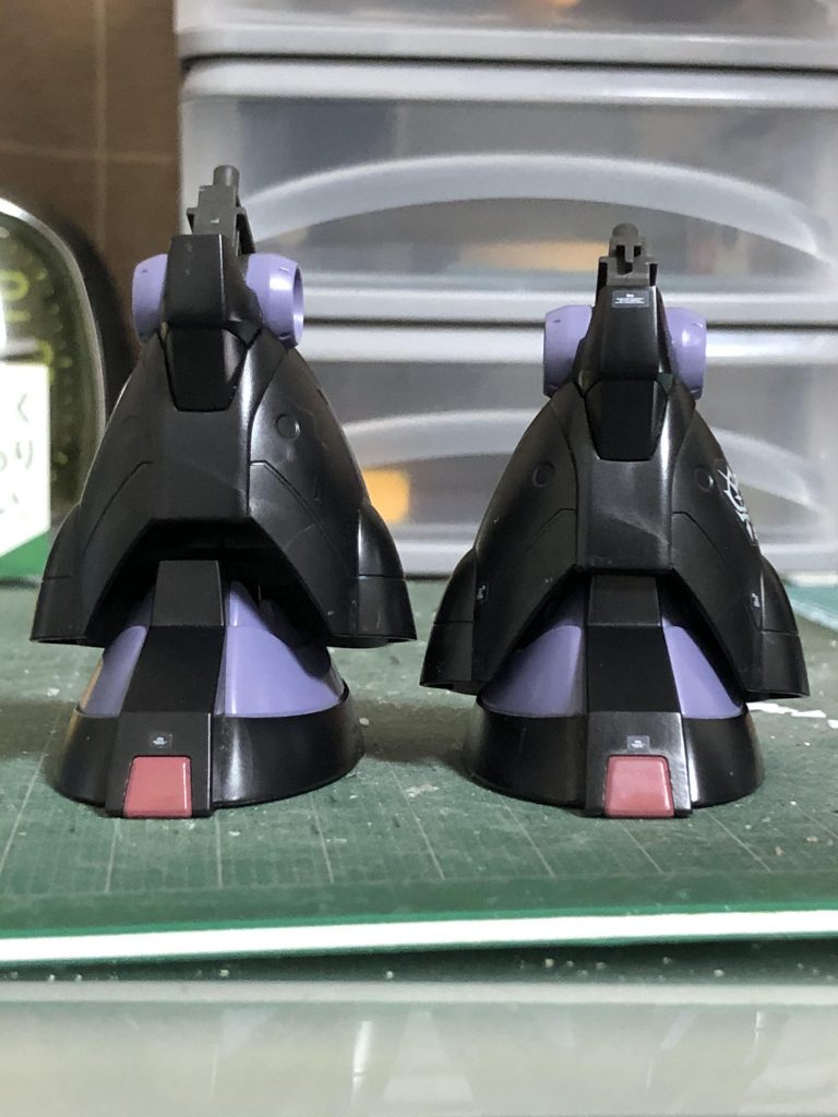 脚部は足首のパーツを短縮したのみ