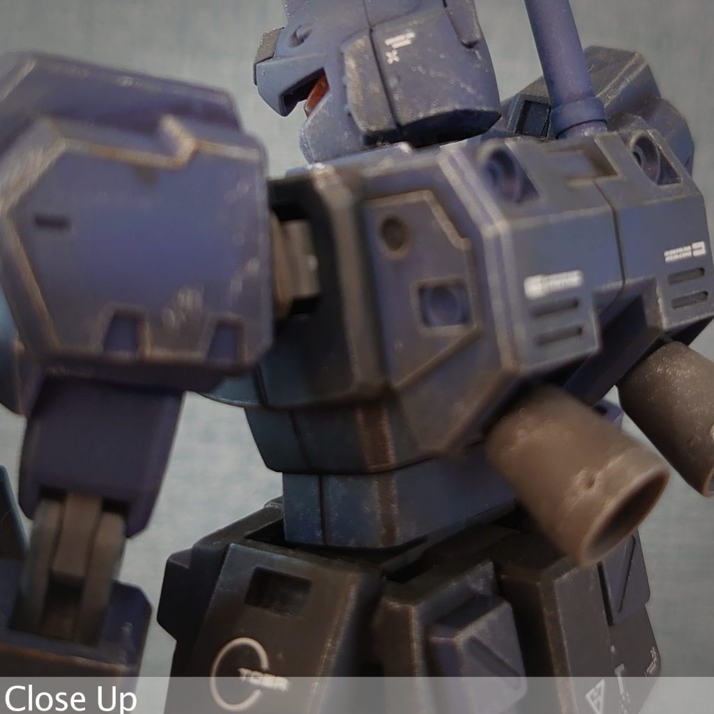 背中から顔付近のショット