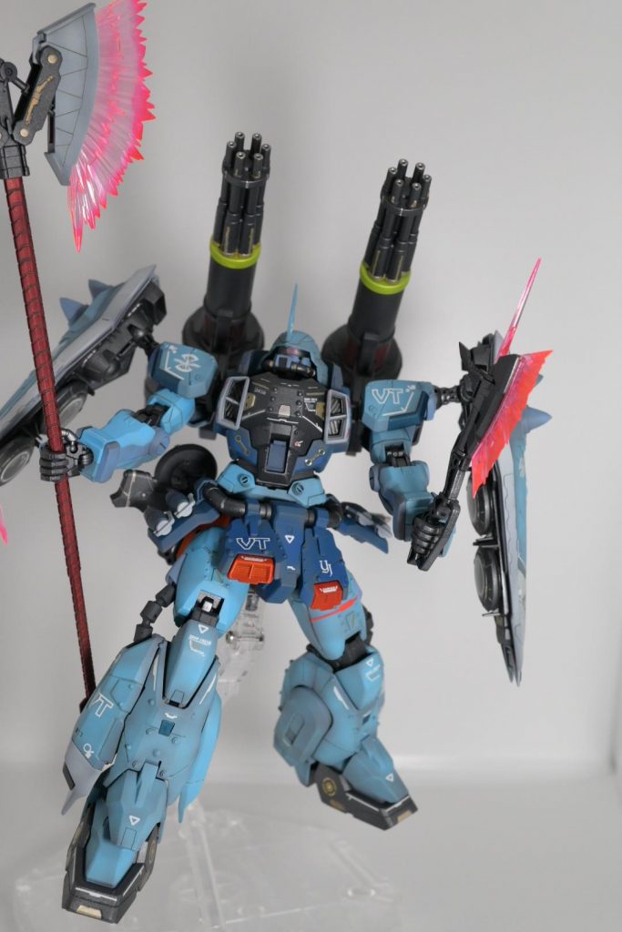 ファルクスG7 ビームアックスとビームトマホークの両方持ち。立ちはだかってる感じがイザークっぽくないですか？