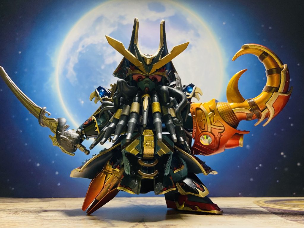 威圧感最強の逆光見下しドゥーハッハー✨ヒゲが邪魔で可動はほとんどしないぜ!ヒゲ企画なので致し方なし!笑