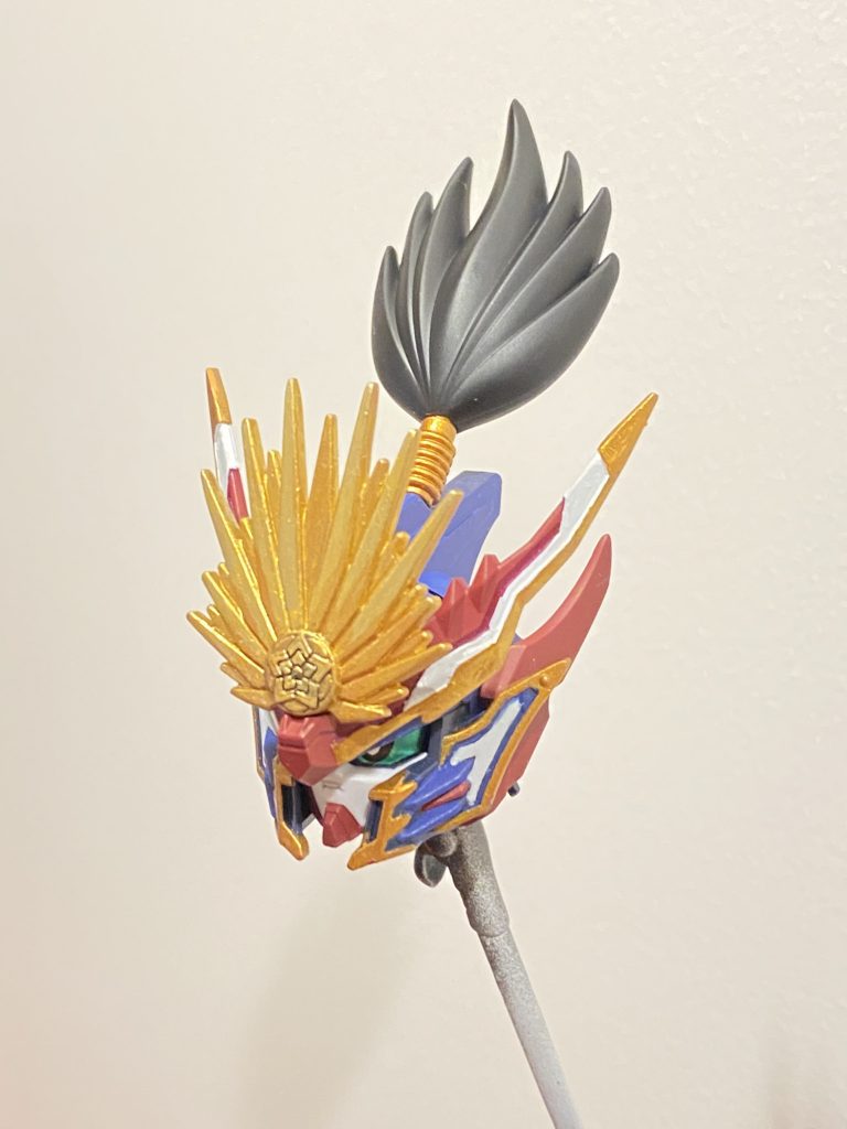 製作中　御髪はやはり黒く。