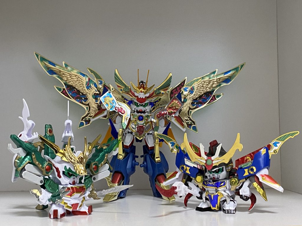 最後に過去に作った皇龍、天零王、天牙の3ショット