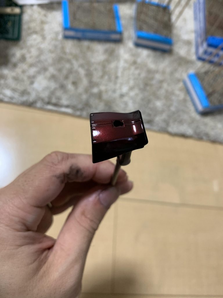濃い赤の部分は、ブラッドレッドとアルティメットブラックで調色を。ブログでもあげていきますので、ぜひ( ^ω^ )https://ameblo.jp/gunpuralove/
