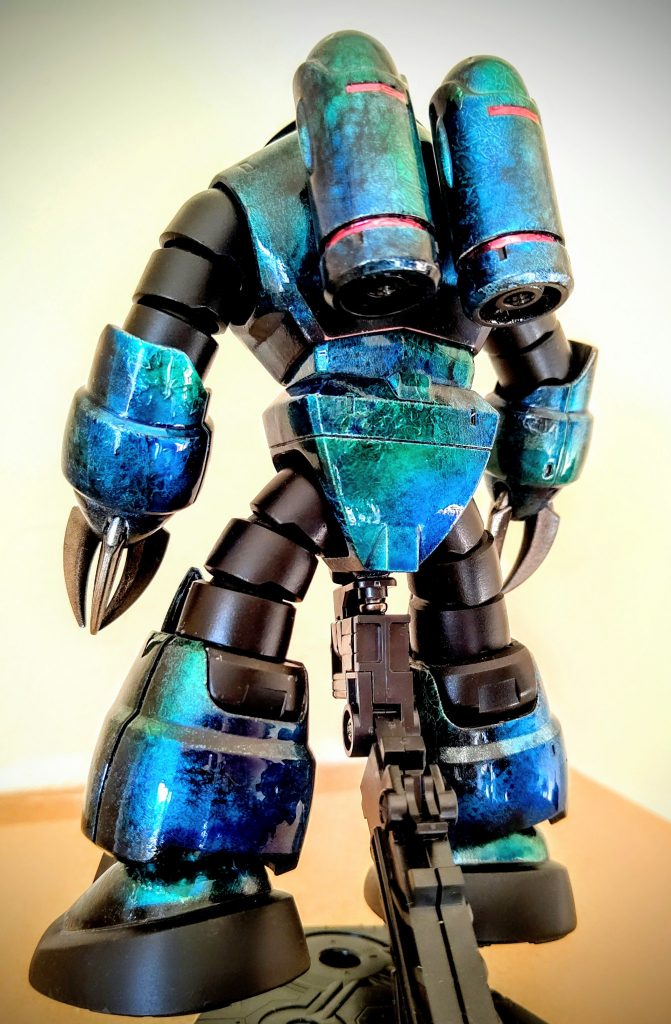 でも良い感じの柄に見えなくもなかったのでそのままクリアー厚吹きして表面が平らになるまで研ぎ出ししました。