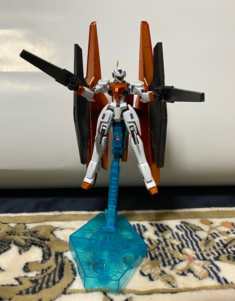 GNアーチャーはもしも、ピーリスがアレルヤの乗る機体と同じ色がいいと言ったら……と想定して塗装しました。