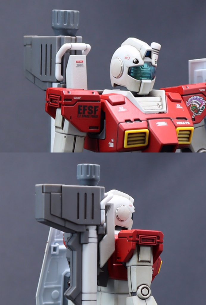 ジャック機の特徴であるバズーカ懸架パーツをジャンクで作りました。