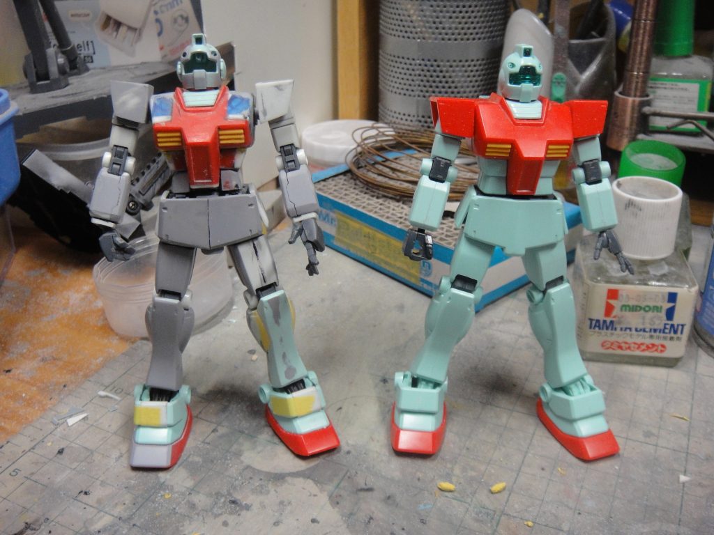 素組との比較です。肩関節の移植にてこずりました。