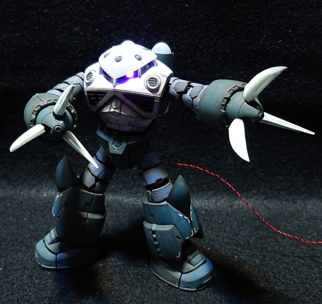RG 1/144 量産型ズゴック兵装複合機(ミキシング、部分塗装、電飾、ウェザリング)–6枚目/制作者:Chohnan