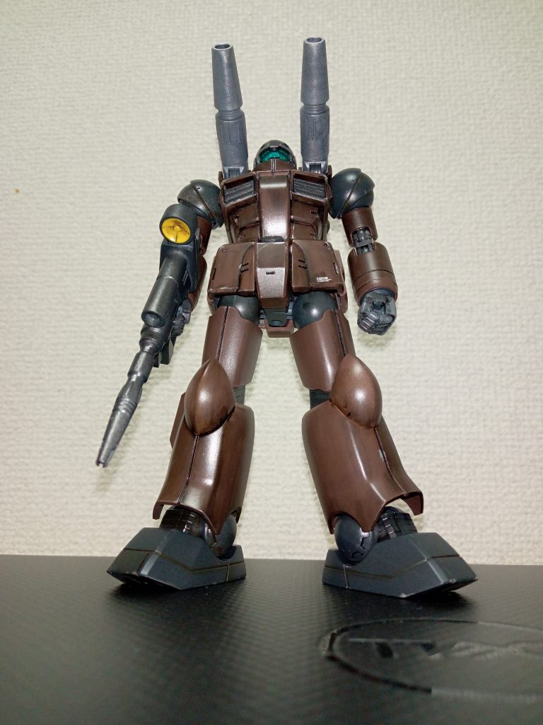 北米仕様は暗い機体カラーと思い、マホガニーで塗装したらチョコレートキャノンになっちゃった(｡•́︿•̀｡)…