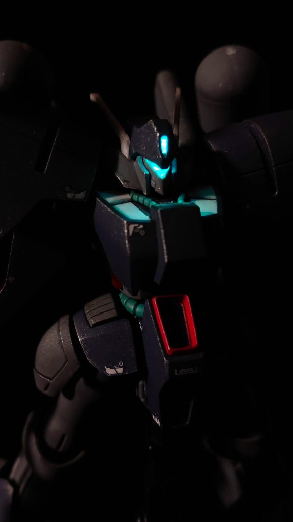 HG 1/144 バイアランカスタム2号機バンデシネ版&1号機(部分塗装、電飾、ウェザリング)–8枚目/制作者:Chohnan