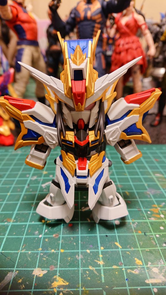 ボツカラーこれもこれで好きだったんですがもっと涼しげにしたくて青を混色して塗り直しました。