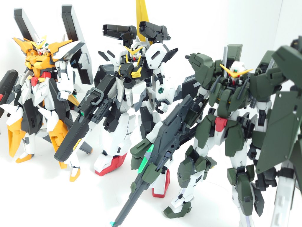 デュナメス、キュリオス、ヴァーチェと3体揃いました!